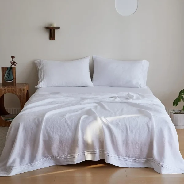 Simple&Opulence 3/4 Pcs 100% Bed Linen Sheet Set