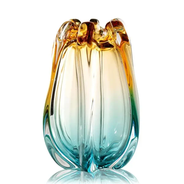 Blown Glass Flower vases, Unique